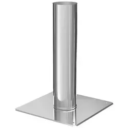 Schornsteinverlängerung aus Edelstahl, 500 mm - Aschesauger-Zubehör, einwandige Edelstahlverlängerung für optimale Abgasführung und Sicherheit.