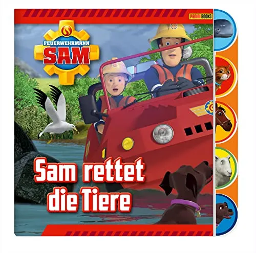 Feuerwehrmann Sam Pappbilderbuch: Sam rettet die Tiere