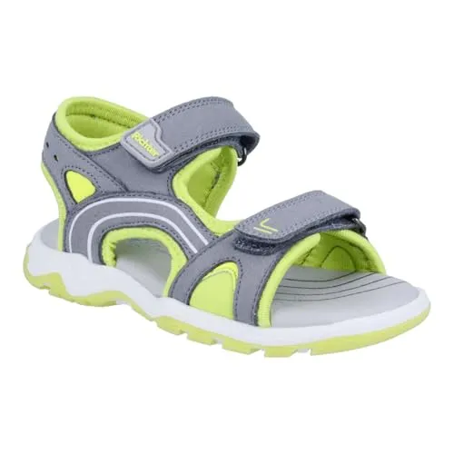 Richter Kinderschuhe Leon Sandale, Grau, 26 EU - Wanderschuhe mit atmungsaktivem Echt Lederfußbett und kindergerechtem Richter Leisten für optimalen Komfort beim Spielen und Entdecken.