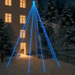 vidaXL Weihnachtsbaum-Lichterkette 1300 LEDs Blau 8 m in blau von vidaXL