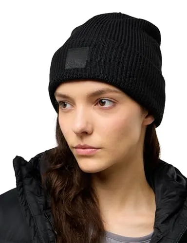 Jack Wolfskin Unisex Wanderest Beanie-Mütze, Granite Black, Einheitsgröße EU