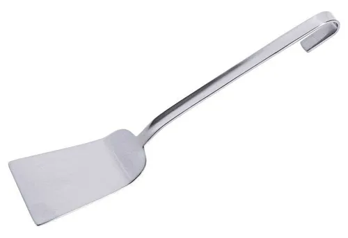 Contacto Edelstahl Pfannenschaufel 11 x 11 cm, lang Stiellänge 36 cm - Hochwertige Pfannenschaufel aus fugenlosem Edelstahl 18/10, extra schwer für optimale Stabilität und Langlebigkeit in der Küche.
