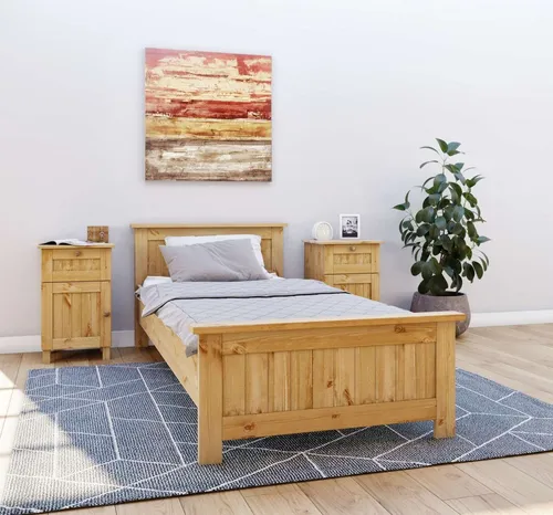 Home affaire Massivholzbett Juventus 90 cm in beige von OTTO home