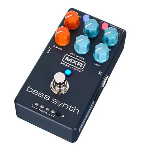 MXR MB301 Bass Synth - Vielseitiges Bass-Synthesizer-Pedal mit 8 editierbaren Presets und intuitiver Bedienung. Ideal für dynamische Live-Situationen und kreative Soundgestaltung, sorgt für einzigartige Klänge auf jedem Bass.