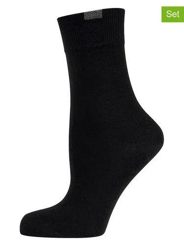 Nur Die 9er-Set: Socken in Schwarz, Größe 39-42, Damen