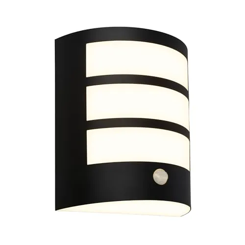 BRILONER LED Wandleuchte mit Bewegungsmelder - Wetterfeste Außenlampe mit 700 Lumen Helligkeit, Dämmerungssensor und USB-C Akku für bis zu 17h Licht. Ideal für Hauswand, Einfahrt oder Terrasse.