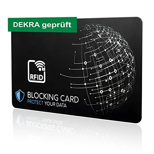DEKRA geprüfte RFID Blocker Karte I Neuste E-Field Störsender-Technologie