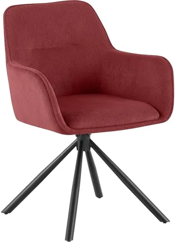 CLP Armlehnenstuhl Tipton Bordeaux in rot von CLP