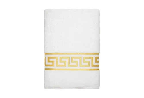 Belle Arti Handtücher Luxus Mäander Gästetücher Badetücher Duschtücher Saunatücher in Set, (2-St), schwarz, weiss, beige, rot, gold, 100% Baumwolle, Frottee, eingestickt