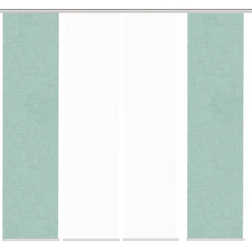 HOME WOHNIDEEN Schiebegardine PIVE, 4er Set in türkis von Home Wohnideen