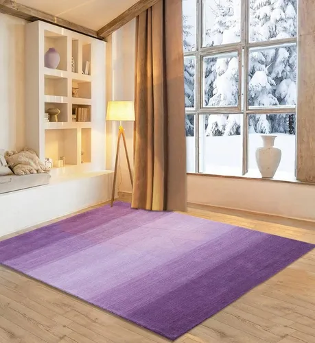 my home Wollteppich Lessach, rechteckig, lila in lila von OTTO home