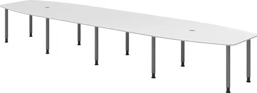 bümö Konferenztisch XXL KT52 in weiß von Bümö