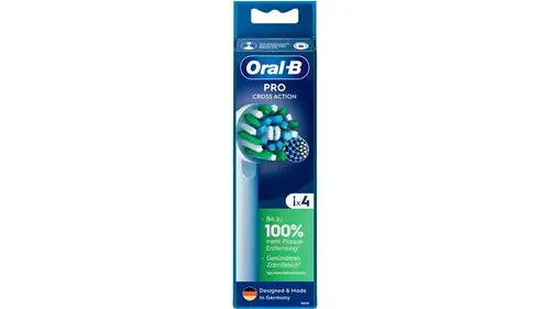 Oral-B Pro Cross Action Aufsteckbürsten 4 stück Neu & Original