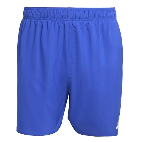 adidas Herren Schwimmshorts 5 INCH, semi Lucid Blue/White, M - Ideale Bademode mit elastischem Bund für optimalen Tragekomfort. Hergestellt aus 100 % recyceltem Polyester für nachhaltigen Genuss am Wasser.