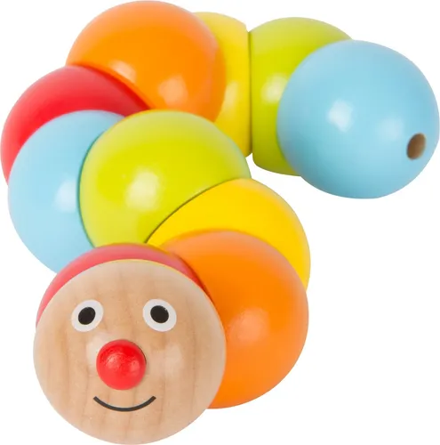 Bunte Biege-Raupe Motorikspielzeug aus Holz von small foot 24 cm NEU
