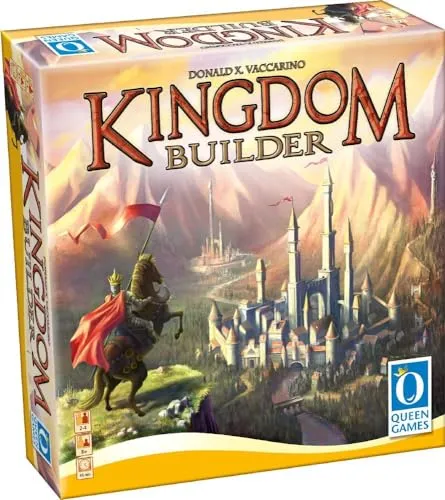 Kingdom Builder US SALE (MOQ2) - Gesellschaftsspiel von Queen Games, fördert strategisches Denken und Kreativität, ideal für Spieleabende mit Freunden und Familie.