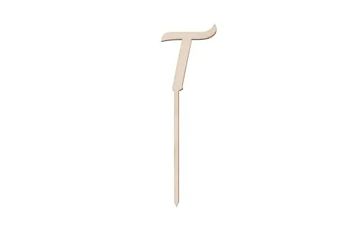 Sallys Cake Topper Buchstaben nachhaltig aus echtem Holz, ökologisch abbaubar, zum Bemalen oder Einsprühen - Tortendeko Kuchendeko Cupcake Kuchen Torten Geburtstag Party (T)