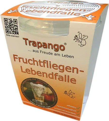 Fruchtfliegenfalle-Lebendfalle Trapango® wiederverwendbar , Germany