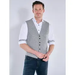 engbers Herren Weste Grau slim fit gemustert - 58