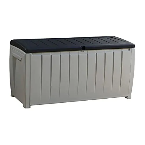 Keter Novel Garten Aufbewahrungsbox 340 L – Sitzgelegenheit & Stauraum