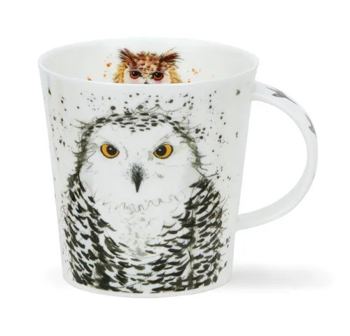 Dunoon Tasse What a Hoot white Eule Cairngorm 0,48 l Fine Bone China Porzellan, 1-tlg.