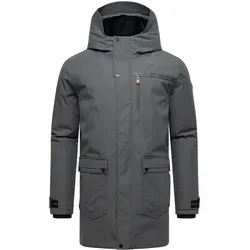 Stone Harbour Wintermantel Netaan XX Herren Kurzmantel mit Kapuze - Funktionsjacke für Herren, wasserabweisend und wärmend, ideal für kalte Tage mit kuscheliger Kapuze und verstellbarem Kordelzug.