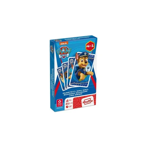 Paw Patrol Kartenspiel - Quartett 4in1 (Quartett, Mau Mau, Schnipp Schnapp, Memo)