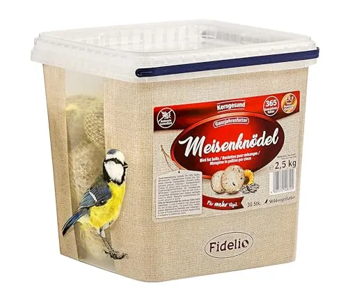 Fidelio Meisenknödel mit Netz, 30 Stück im Eimer, 2.5 kg von Fidelio