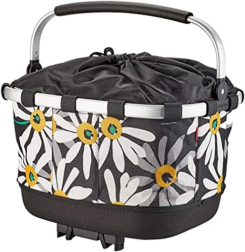 KLICKFix Carrybag GT für Racktime Fahrradkorb, Margarite - Fahrradtaschen mit 24 Litern Volumen, Thermoformboden und gepolstertem Tragebügel für maximalen Komfort beim Transport.