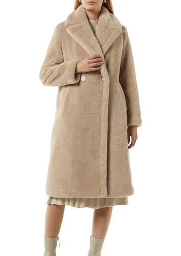 Comma Mantel aus Teddy-Plüsch von comma,