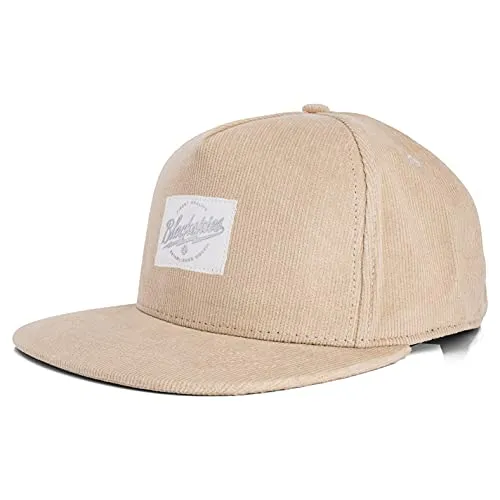 Blackskies® Ivory Snapback Cap – Beige Kord Baseball Mütze für Damen und Herren - Stylische beige Kord-Basecap für Skater und Surfer. Verstellbar und bequem, ideal für jeden Kopfumfang. Ein Must-Have für jedes Outfit, das ganze Jahr tragbar!