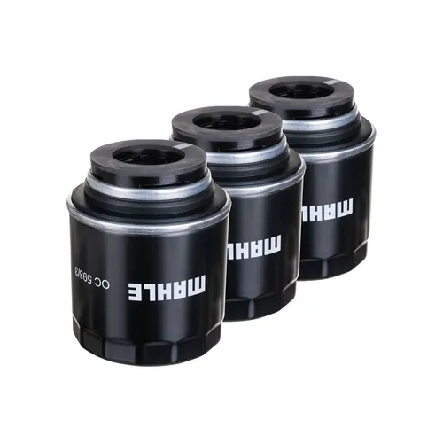 3x MAHLE OC 593/3 Ölfilter für VW, Seat, Audi, Skoda