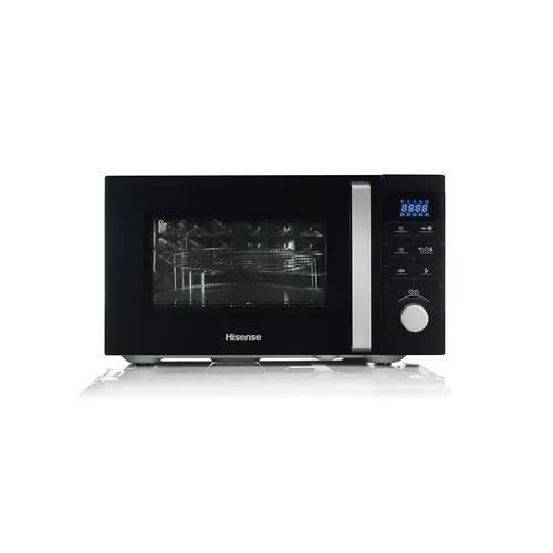 Hisense H25MOBS1HC Heißluft Mikrowelle - Mikrowelle mit 25 l Garraum, 7 Programmen und Heißluftfunktion für vielseitiges Kochen und einfache Zubereitung von Speisen.