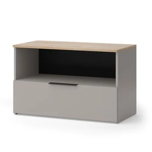 Vicco Highboard Wido, Greige/Sonoma, 80 x 50 cm von Vicco