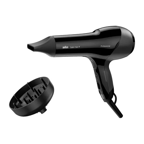 Satin Hair 7 SensoDryer HD785 - Haartrockner schwarz - Haartrockner mit 2000 Watt, 5 Heiz- und 2 Gebläsestufen sowie Kaltstufe für schonendes Trocknen und Styling.