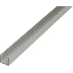GAH Alberts U-Profil gleichschenkl.ungelocht L1000 x B22 x H10mm Aluminium, silberfarbig
