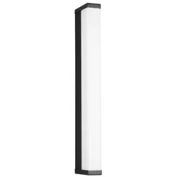 Trio Leuchten Badezimmer-Wandleuchte Fabio - Moderne Wandleuchte für das Badezimmer, in Schwarz und Weiß, aus Metall und Kunststoff, ideal für stilvolle Innenbeleuchtung und platzsparend mit 42.5x3.8 cm.