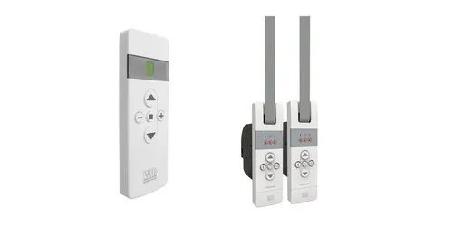 WIR elektronik Rollladengurt-Antrieb WIR SET FB-9 - Praktisches Set mit 2x eW830-F und 1x FB-9 Fernbedienung für einfache Steuerung Ihrer Rollläden. Ideal für die moderne Wohnraumgestaltung.