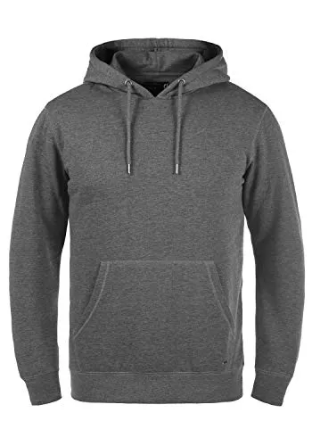 !Solid Bert Herren Kapuzenpullover Hoodie Pullover Mit Kapuze Und Fleece-Innenseite, Größe:XXL, Farbe:Grey Melange (8236)