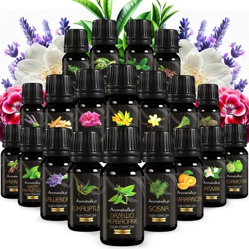 Ätherisches Öl Set für Aromatherapie – 20 x 10 ml