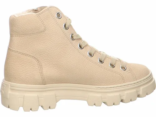Paul Green Damen Boots 5210-002 aus Rauleder in Beige - Wanderschuhe aus hochwertigem Nubukleder mit Lederfutter und Frottee für optimalen Komfort und Atmungsaktivität, perfekt für Outdoor-Aktivitäten.