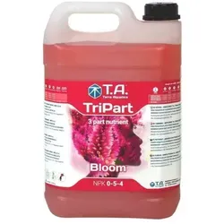 T.A. TriPart Bloom 5 L - Hochwertiger Flüssigdünger - Dünger für Pflanzen, speziell entwickelt für optimales Wachstum in der Blütephase, 5 L Kanister für eine einfache Anwendung.