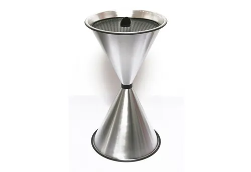 SZ-Metall Aschenbecher Diabola, 29718-S - Hochwertiger Standascher aus witterungsbeständigem Edelstahl, ideal für Innen- und Außenbereich. Lieferung inklusive 25 kg Sand für sofortige Nutzung und einfache Reinigung.