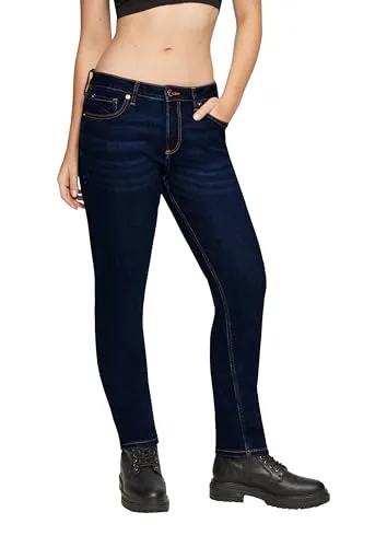 QS Jeans Catie - Slim Fit Mid Rise Damenjeans - Damen-Jeanshosen mit Slim Leg und hochwertigem, super dehnbarem Material für optimalen Tragekomfort und eine perfekte Passform. Ideal für jeden Anlass.