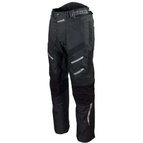 roleff Motorradhose RO 460 - wind- und wasserdicht, atmungsaktiv in Schwarz XXXL - Motorradhosen, wind- und wasserdicht mit atmungsaktiver Wind-Tex® CLIMACONTROL Technologie für optimalen Komfort und Sicherheit auf jeder Fahrt.
