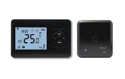 QH Wifi Basic drahtloser programmierbarer Thermostat schwarz