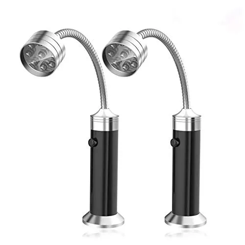 Xrten 2 Pack Grill Licht, Magnetische Grilllampe BBQ Licht 360 Grad Verstellbare Grill Lichter Set Outdoor BBQ Zubehör