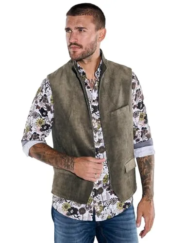 emilio adani Herren Herren Sakko-Weste Slim fit, Hellbraun, 37565, Hellbraun in Größe 48