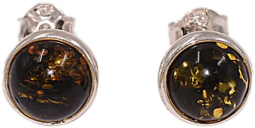 Firetti Paar Ohrstecker mit Bernstein, Silber 925 in grün von Firetti