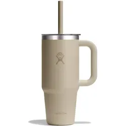 Hydro Flask 710ml Travel Tumbler mit klarem Deckel - tonal oat - Der Hydro Flask 710ml Travel Tumbler vereint Funktionalität und Alltagstauglichkeit. Ideal für unterwegs, hält er Getränke stundenlang kühl und passt in die meisten Getränkehalter. Perfekt für Büro, Sport und Ausflüge!